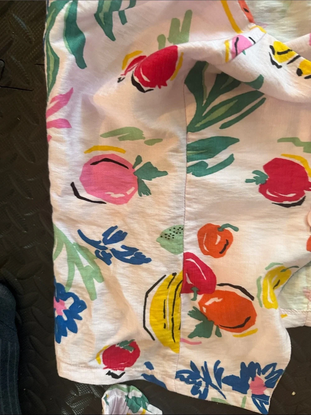 Fashion Nova White Tropical Print Tank & Shorts Set